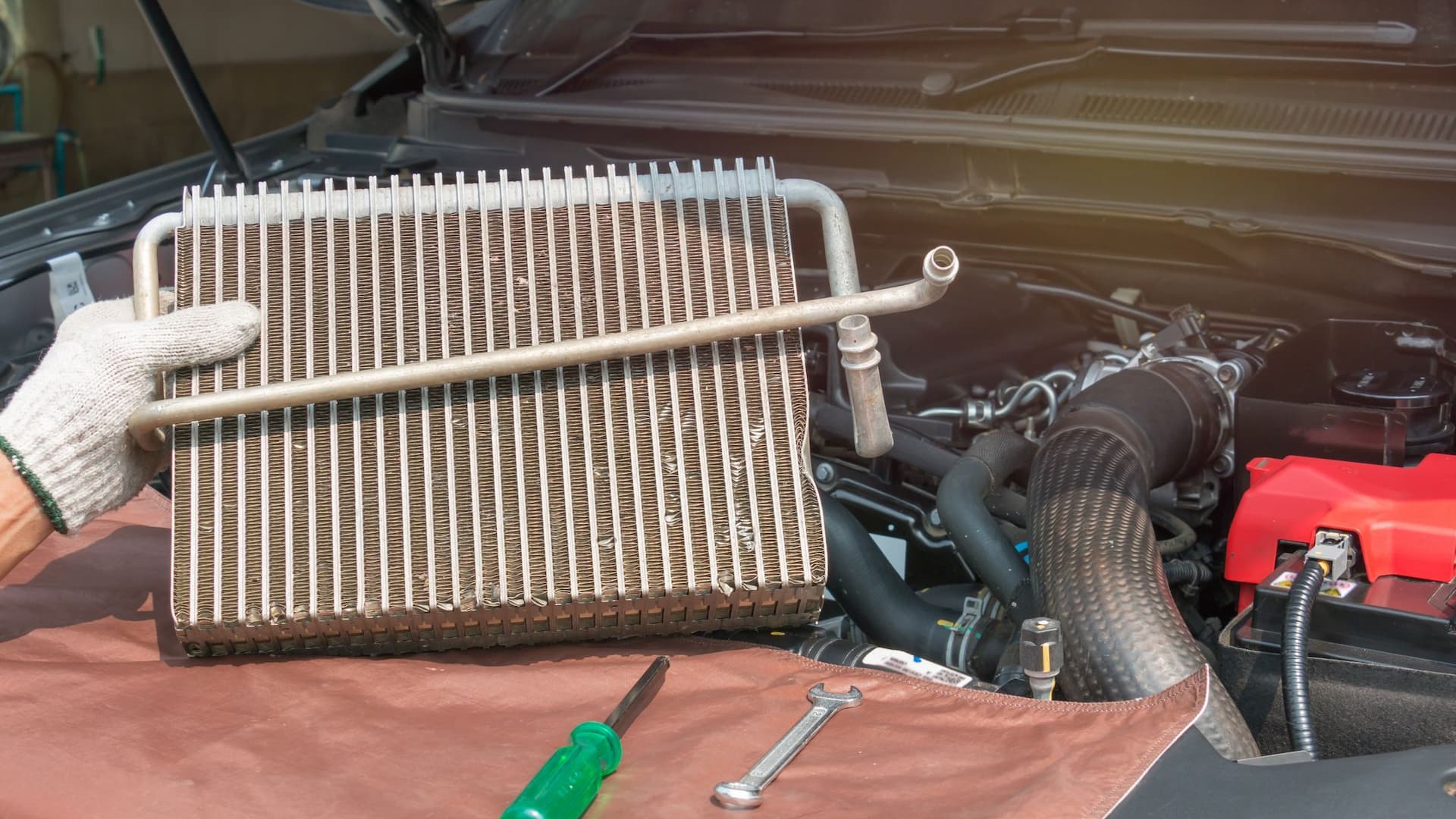 Car Condenser Leak